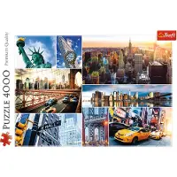 Trefl puzzel - New York collage - 4000 stukjes legpuzzel karton.