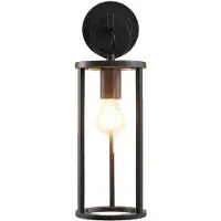LUCANDE Buitenverlichting , Emmeline, dimbare, Zwart, Balkon, Metaal, Modern