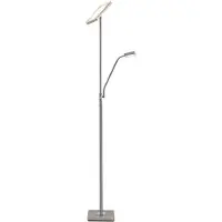 LINDBY Vloerlampe , Sumani, dimbare, Grijs, Woonkamer, Metaal, Modern