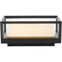 Arcchio LED-wandlamp buiten Ismera, zwart, Glas, Modern, LED wandlamp buiten