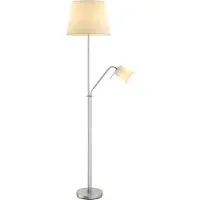 LINDBY Vloerlampe , Nantwin, Wit, Woonkamer, Stof, Modern