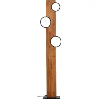 Brilliant staande lamp, 140 cm, "Cheesy" bruin, IP20, met geïntegreerde 20 Watt LED