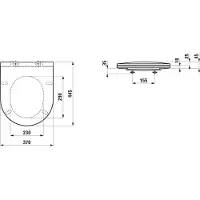 Laufen H8989667160001 WC-bril + deksel PRO Slim