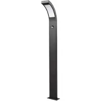 LUCANDE LED tuinpadverlichting Juvia, 100 cm, bewegingsmelder, IP54 Juvia, zwart, Aluminium, Modern