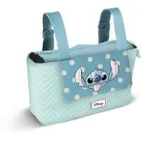 KARACTERMANIA Luiertas 'Stitch' beige / turquoise / smoky blue / rosa