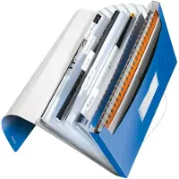 Leitz 4589 WOW projectmap metallic blauw (6 vakken)