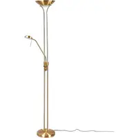LINDBY Vloerlampe , Josefin, dimbare, Goud / Messing, Woonkamer, Metaal, Modern