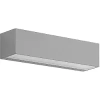 LUCANDE LED-wandlamp buiten Lengo, alu / grijs / zink, Aluminium, Modern, LED wandlamp buiten