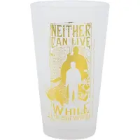 Harry Potter , set van 2 drinkglazen, 490 ml, "Golden Magic", satijn afwerking, transparant