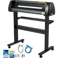 Vevor 86 cm vinyl snijplotter vinyl snijplotter 870 mm slogan snijplotter desktop machine met de software, snijplotter
