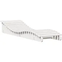 vidaXL Ligbed 205x60x31,5 cm massief grenenhout wit