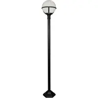 Elstead Lighting Elstead Glenbeigh buitenlamp, staande, E27, 181 cm, zwart, IP44, beschermd tegen zeewater