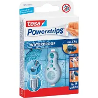 TESA Zelfklevende strips Large Waterproof Wit 20 (B) mm 6 Stuks