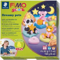 Fimo kids 8034 - ovenhardende boetseerklei - Form&Play set "Dreamy Pets"