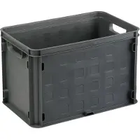 Sunware - Square gesloten krat 26L antraciet - 40,6 x 25,6 x 26,1 cm