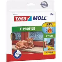 TESA E-PROFILE 05445-00101-00 Afdichtingstape tesamoll Bruin (l x b) 10 m x 9 mm 1 stuk(s)