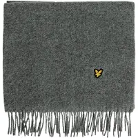 Lyle & Scott Sjaal donkergeel / grijs