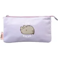 Pusheen Cat 3-compartimenten etui - School etui - Etui voor meisjes en jongens - Officiële Pusheen Merch Kawaii Accessoires