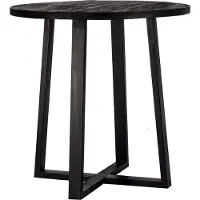 Giga Meubel Bartafel Lowie Zwart Rond 110x90cm