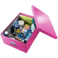 Leitz 6045 WOW grote opbergdoos roze