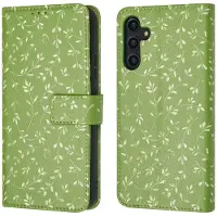 IMoshion Design Bookcase voor de Samsung Galaxy A14 (5G/4G) - Green Flowers
