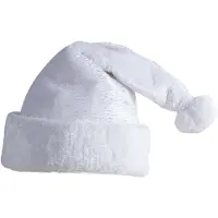 PTIT CLOWN - Witte kerstmuts voor volwassenen