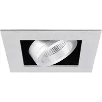 Yphix Napoli - Inbouwspot Aluminium Vierkant - Kantelbaar - 1 Lichtpunt - 100x100mm