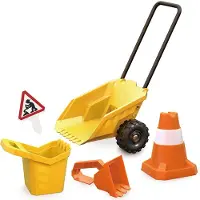Hape Zandschep en emmer dumperwagen set - - vanaf 3 jaar