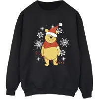 Disney Dames/Dames Winnie The Pooh Winter Wishes Sweatshirt (Zwart)