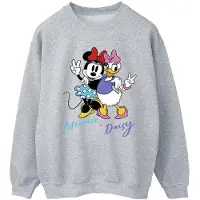 Disney Dames/Dames Minnie Mouse en Madeliefje Sweatshirt (Sportgrijs)