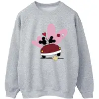 Disney Dames/Dames Mickey Mouse Car Print Sweatshirt (Sportgrijs)