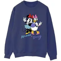 Disney Dames/Dames Minnie Mouse en Madeliefje Sweatshirt (Marineblauw)