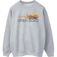 Disney Heren Cars Explore The Open Road Sweatshirt (Sportgrijs)
