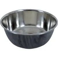 Gebr. De Boon Eetbak hond RVS deco grijs 1890 ml Eet-en-drinkbakken-hond