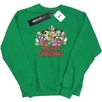 Disney Dames/Dames Mickey Mouse And Friends Kerstmis Sweatshirt (Iers Groen)