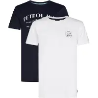 Petrol Industries Shirt 'Riviera' navy / wit