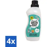 Marcel's Green Soap - Wasverzachter - Perzik & Jasmijn - Zachte frisheid - 30 Wasbeurten - 750 ml - Voordeelverpakking - 4 stuks