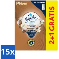 Glade - Touch & Fresh - Sensual Sandelhout Jasmijn - 10 ml - Bulkverpakking - 15 stuks