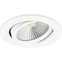 Ansell LED inbouwspot Eleanora rond 6W extra warm wit 2700K wit inclusief driver IP44