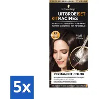 Schwarzkopf 5 x - Uitgroeiset - Donkerbruin - Voordeelverpakking - 5 stuks
