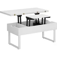 Vicco Lifty Salontafel – 100 x 50 cm met liftfunctie Wit