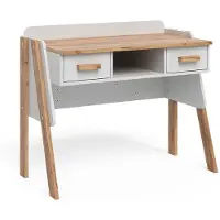 VitaliSpa Malia Bureau – 97 x 51 cm met 2 laden Wit/Kunstnijverheid