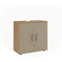 Vicco Irma Wastafelonderkast – 60 x 59 cm Krachtige eik goud