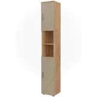 Vicco Irma Badkamerkast – 30 x 192 cm Krachtige eik goud