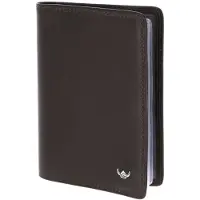 Golden Head Leren identiteitskaarthoesje Polo RFID Protect Ausweishülle 4408 Dunkelbraun donkerbruin