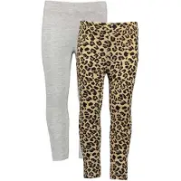 Blue Seven - 2 PACK Leggings - Biologische katoen - Panter print - Muisgrijs - Maat 110