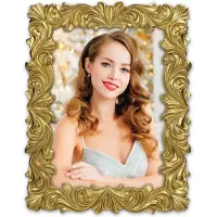 Zep - Klassieke Fotolijst Creysse Goudkleurig voor foto 20x25 - EE4881