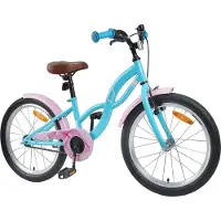 vidaXL Kinderfiets 20 Inch voor 6-11 jaar oud Lichtblauw