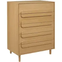 Sweeek - Vintage ladekast houtdecor met 5 lades 80cm - juliana