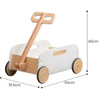 Playwood houten trekkar speelgoedkar bolderwagen